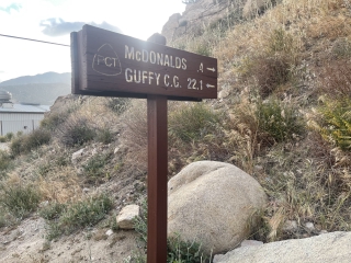 McDonald’s sign on the pct