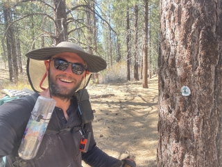 Keith with a pct marker